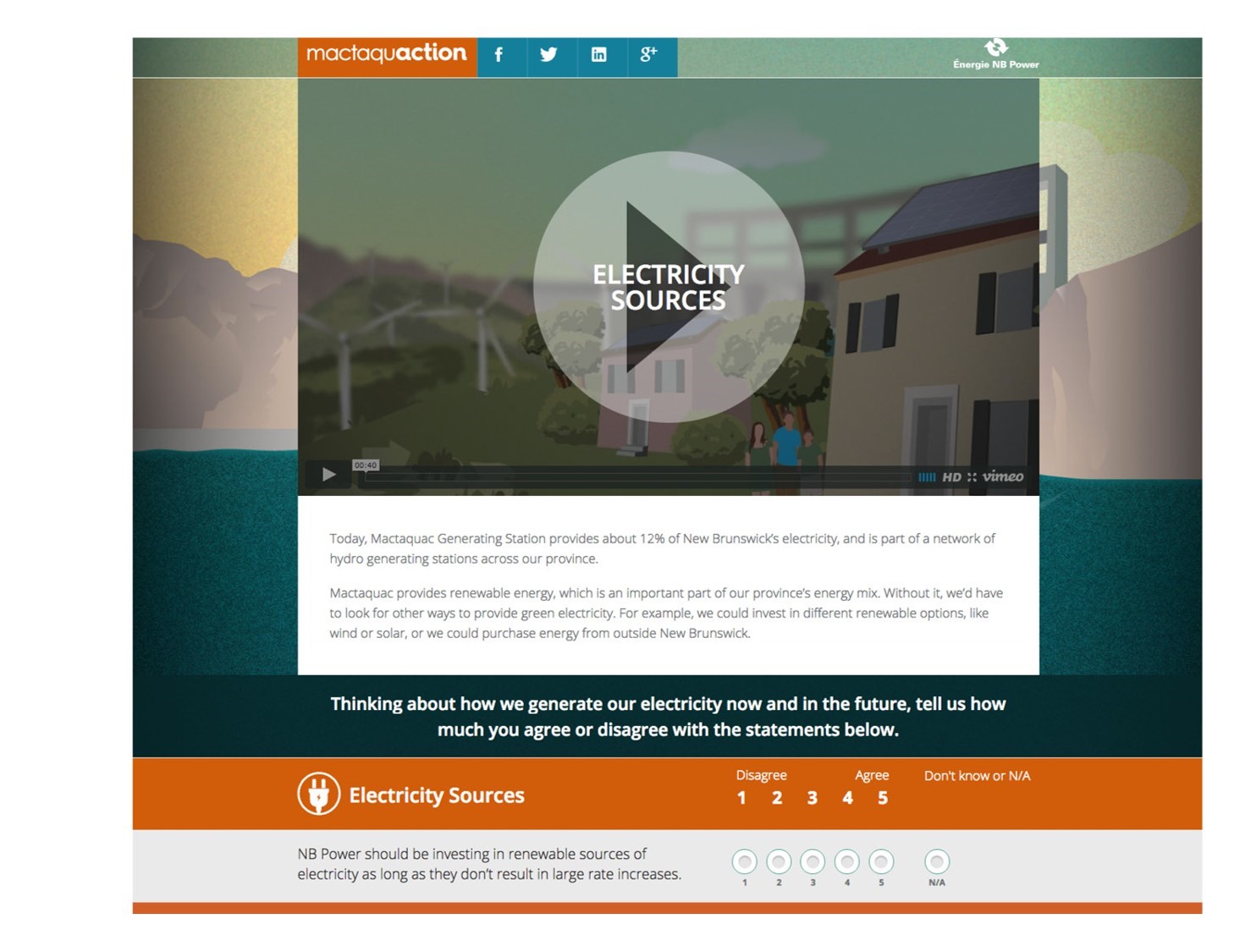 Mactaquac website screenshot