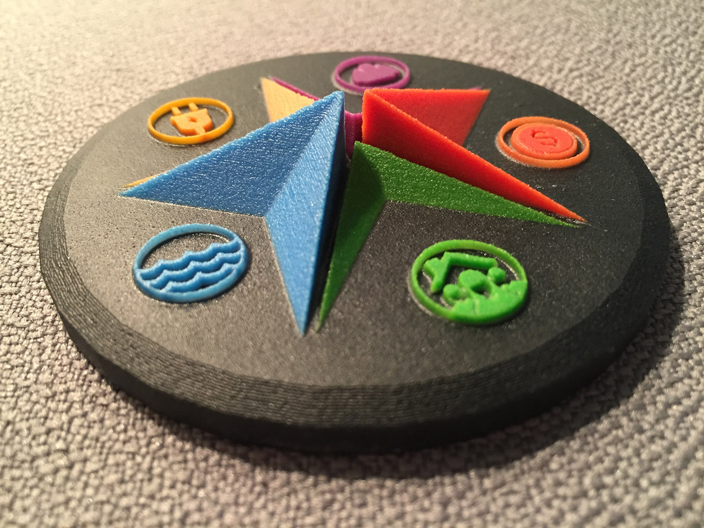 3d printed model based on collected data from 10,000 New Brunswickers